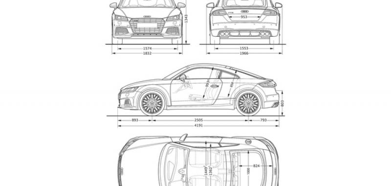 Audi TTS Dimensiones