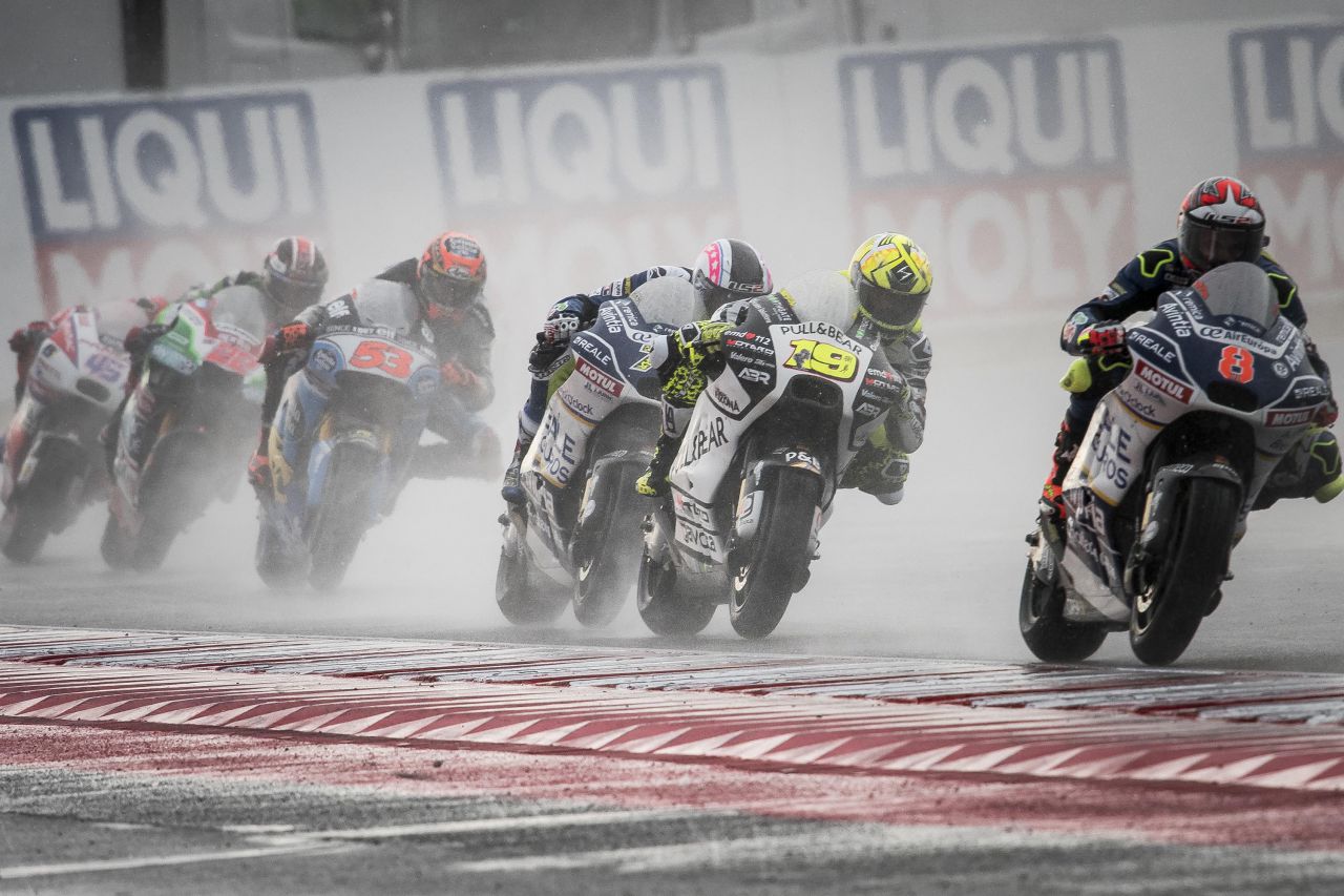 Otro momento de la carrera de MotoGP