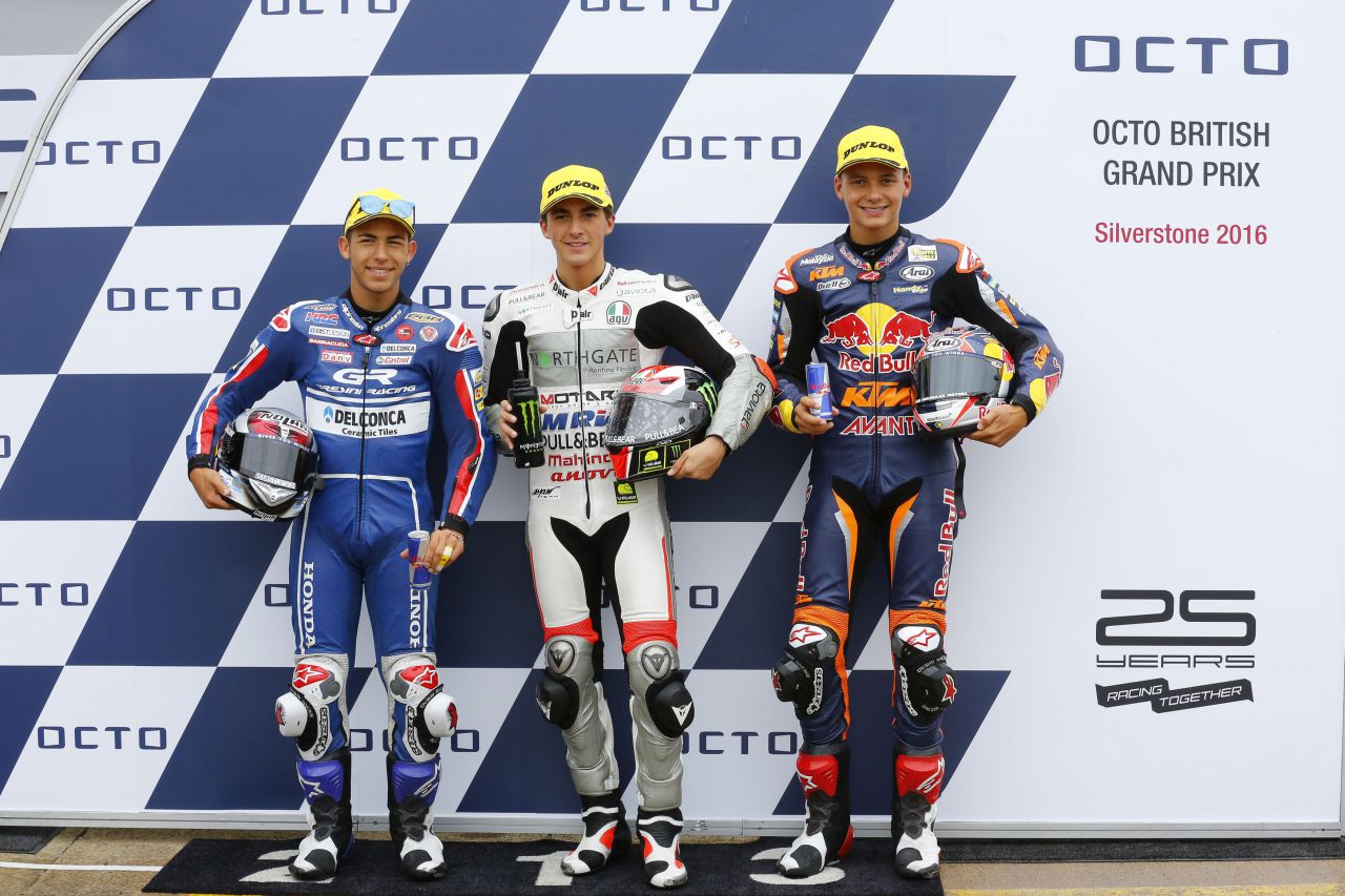 Frances Bagnaia, Bastianini y Bendsneyder