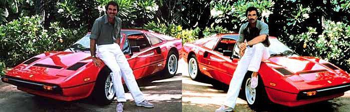 Ferrari 308 en la primera película de la serie 