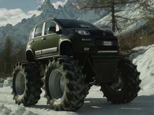 ¿Un Fiat Panda 4x4 con ruedas de Monster Truck? 
