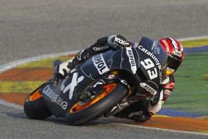 Marquez bate el record de Moto2 en Valencia