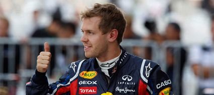 Sebastian Vettel volvió a ganar , asegurando la reválida del título Mundial