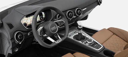 El habitáculo interior del Audi TT 2015