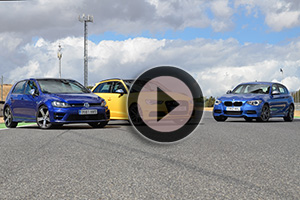 VW Golf R vs BMW M 135i vs Audi S3 Sportback