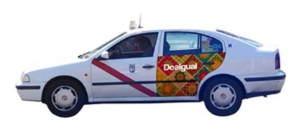 Los taxis madrileños llevaran publicidad
