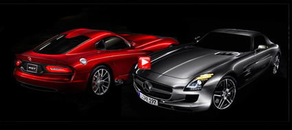 Viper SRT vs MB SLS AMG