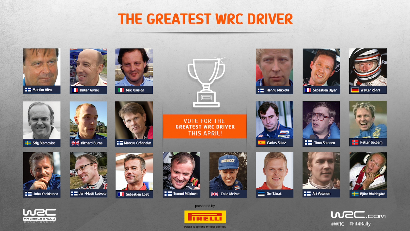 WRC: Vota por el mejor piloto de la historia