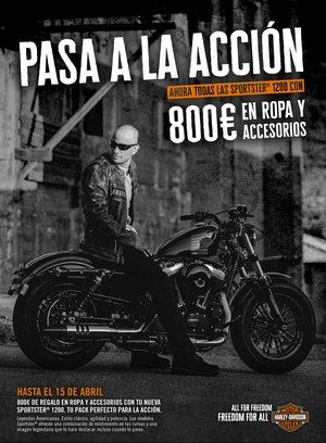Atractiva promoción para la familia Sportster 1200 de Harley-Davidson