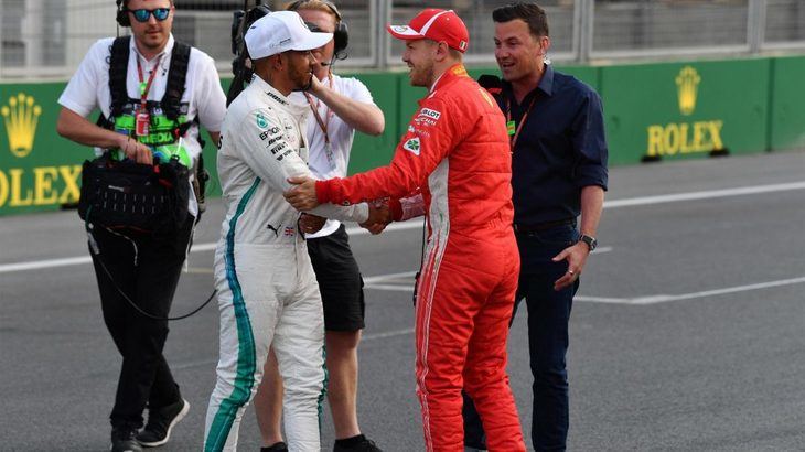 GP de Azerbaiyan: Vettel y Hamilton en primera fila