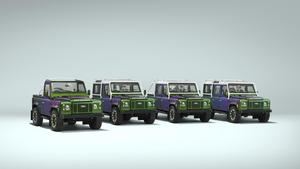 Land Rover crea cuatro Defender V8 únicos con una pintura que cambia de color según la luz