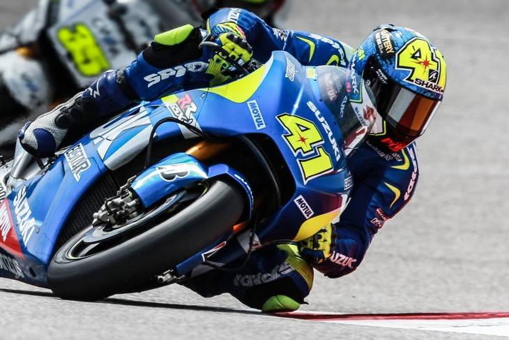 Espargaro (Suzuki), por delante de Iannone (Ducati) y Márquez (Honda)