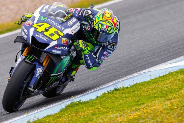 Rossi, mejor registro y primero en parrilla de salida