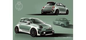 Abarth 695 70° Anniversario, alerón a medida