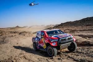 Sainz y Barreda se pierden en el desierto y caen en la clasificación