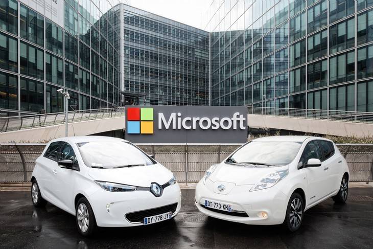 Renault-Nissan y Microsoft se asocian para el futuro de la conducción conectada