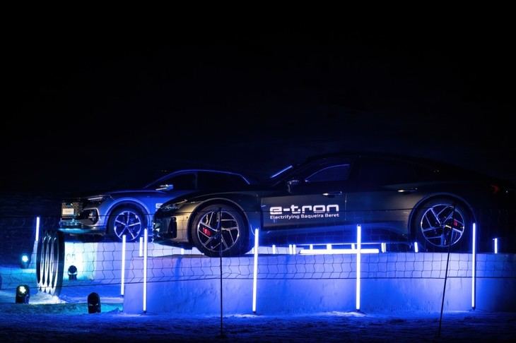 Audi llenó de magia Baqueira Beret con la e-tron Ski night