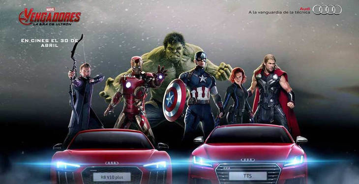 Una vez más Audi con Marvel