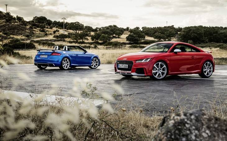 Los nuevos Audi TT RS Coupé y Roadster con 400 caballos