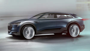 El Audi quattro e-tron concept listo para la producción en 2018.