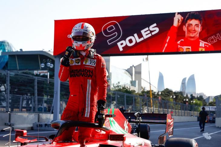 Leclerc se lleva la pole del gran premio de Azerbaiyán