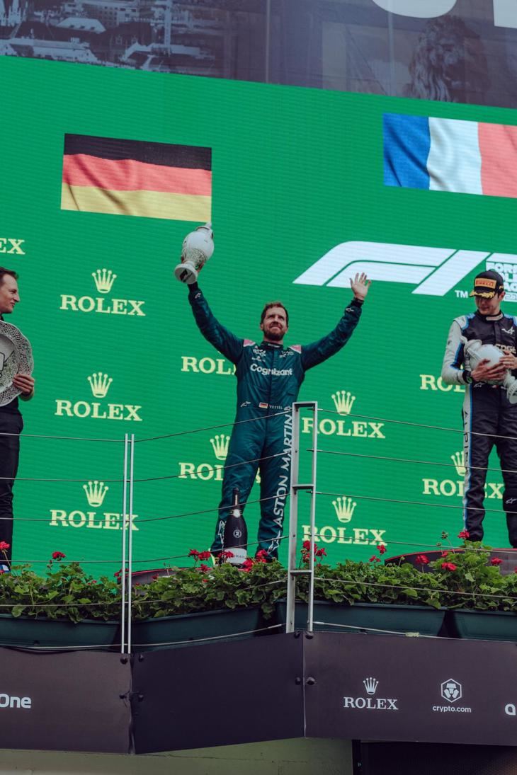 Vettel pierde el segundo puesto cosechado en Hungría