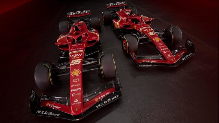 El equipo Ferrari busca competir contra los dominantes Red Bull con su renovado SF-24