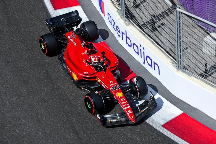 Leclerc logra la pole en el GP de Azerbaiyán