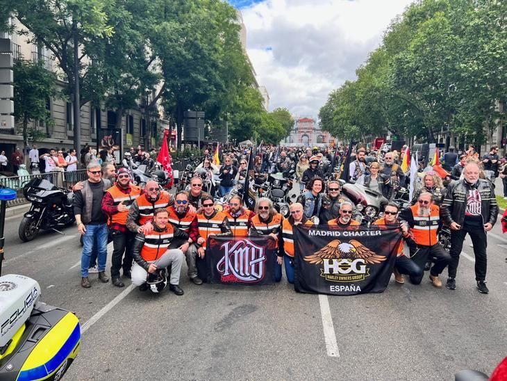 Harley-Davidson toma las calles de Madrid en la 20ª concentración KM0