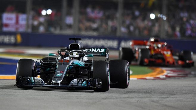 GP de Singapur F1: Hamilton gana en la carrera más aburrida de la temporada