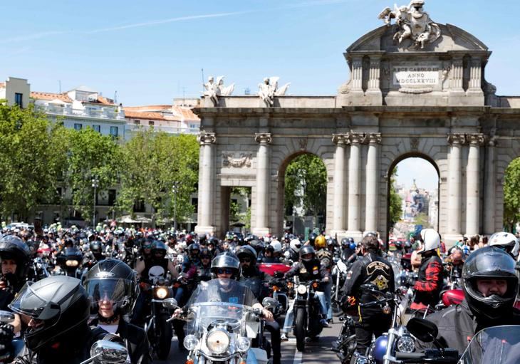 Las Harleys conquistan las calles de Madrid