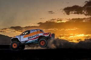 Isidre Esteve y Txema Villalobos se preparan para el Dakar 2024 en la Baja España Aragón