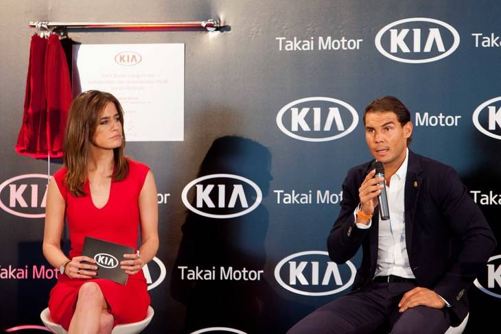 Rafa Nadal y su Kia Sportage