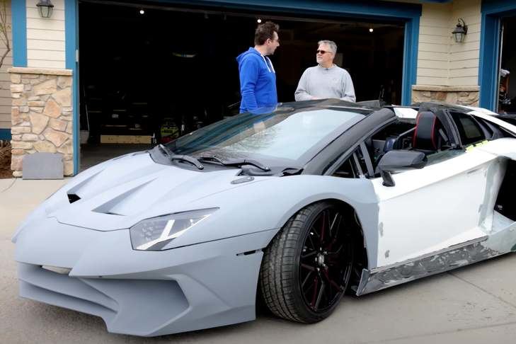 Increíble proyecto de impresión en 3D: Un hombre crea su propio Lamborghini Aventador SV