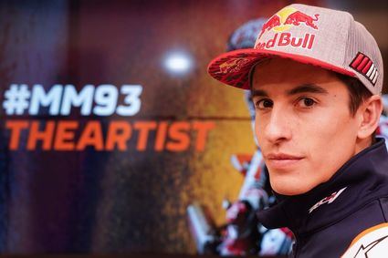 Marc Márquez pinta cuadros de forma muy especial