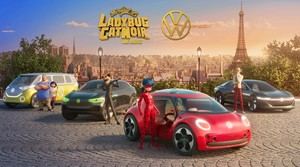 Volkswagen se une a la animación con su nuevo Beetle eléctrico en la película Miraculous: Ladybug &amp; Cat Noir