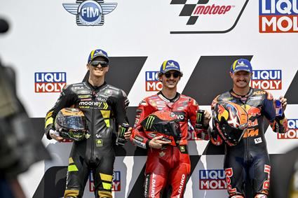 Francesco Bagnaia consigue su tercera pole position consecutiva en el GP de Alemania