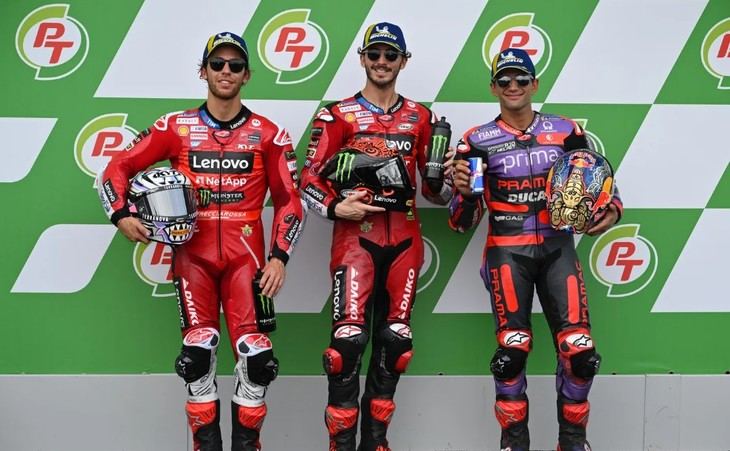 Francesco Bagnaia logra la pole del GP de Tailandia con récord de pista