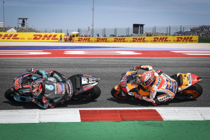 Márquez y Quartararo en el Gran Premio de Aragón