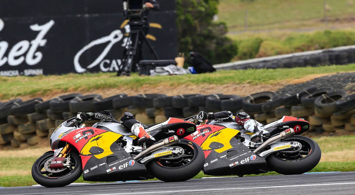 Los dos aspirantes al título de Moto2: Rabat y Kallio