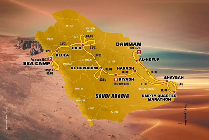 Se desvela el recorrido del Dakar 2023
