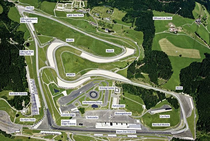 GP de Austria, circuito, neumáticos y horarios