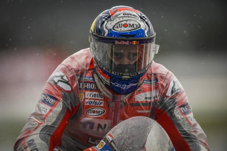 Dovizioso, como pez en el agua