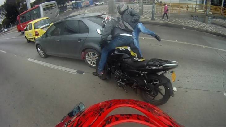Espectaculares accidentes de moto