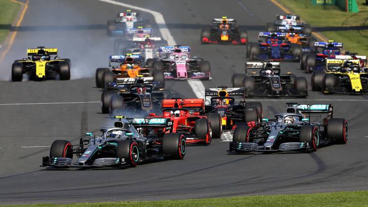GP de Australia F1: Bottas pasa a Hamilton en la salida y es líder hasta el final