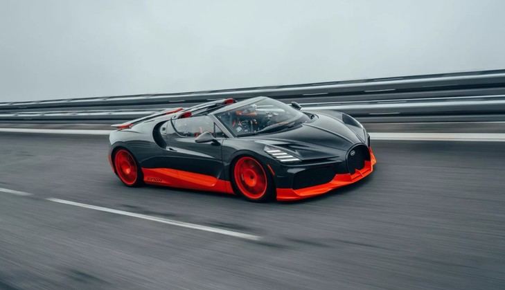 Bugatti W16 Mistral: El superdeportivo descapotable más rápido del mundo con 453.91 km/h
