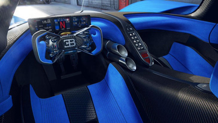 Nuevas imágenes del interior del Bugatti Bolide