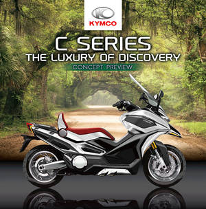 KYMCO nos enseña su nuevo megascooter "Adventure Tourer"