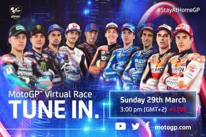 Carrera virtual de MotoGP entre los pilotos de la parrilla
