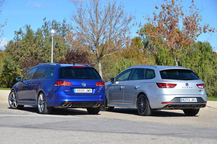 Seat León Cupra ST290 frente a VW Golf R Variant